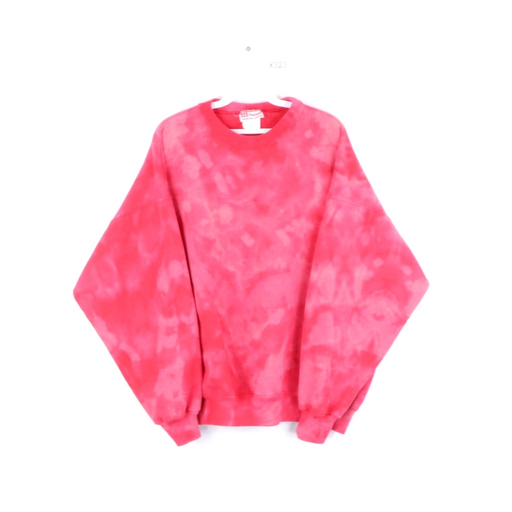 90 Streetwear Mens XL Acid Wash Sweatshirt Red